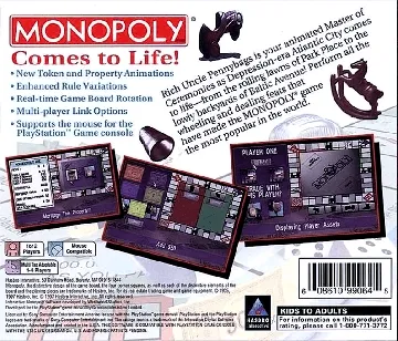 Monopoly (US) box cover back